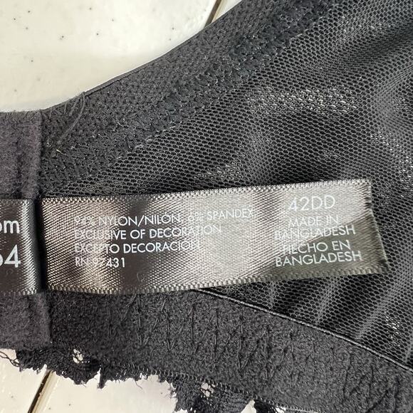 Smart And Sexy 42DD Bra Signature Lace Unlined Underwire In Black SA964 - Picture 14 of 16
